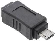 Inline InLine&reg; Micro-USB Adapter, Micro-B Stecker an Mini USB 5-pol Buchse