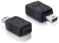 Delock DeLOCK Adapter USB mini/USB micro-B USB mini M micro-B FM Schwarz...