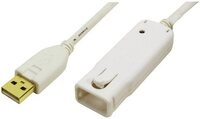 LogiLink USB 2 Repeater Kabel 12 m UA0092 USB-Kabel, vergoldete Steckkontakte,