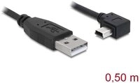 Delock Delock USB-Kabel USB 2.0 USB-A Stecker, USB-Mini-B Stecker 0.50 m Sch