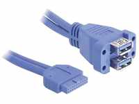 Delock USB-Kabel USB 3 Pinheader Buchse an 2x USB 3.0-A USB-Kabel,...