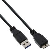Inline USB 3.2 Gen.1 Kabel, A an Micro B, schwarz, 5m USB-Kabel