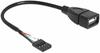 Delock USB 2.0 Kabel, 4 Pin Header > USB-A Buchse USB-Kabel