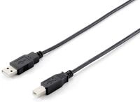 Equip Equip 128863 Equip USB Kabel 2.0 A-B St/St 1.0m schwarz Polybeutel