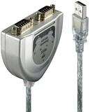 Lindy Lindy 42889 Serien-Kabel Silber 0,6 m USB Typ-A DB-9 USB-Adapter