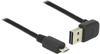 Delock USB 2.0 Kabel, USB-A Stecker 90° > Micro-USB Stecker USB-Kabel