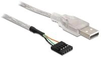 Delock DeLOCK Cable USB 2.0-A male to pin header USB Kabel Silber USB-Kabel