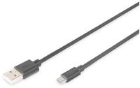 Digitus Digitus USB-A &ndash; Micro-B Anschlusskabel, 1m USB-Kabel