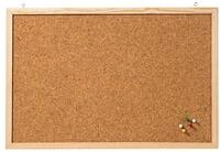 FRANKEN Pinnwand Korktafel Memoboard 60x80 cm Braun