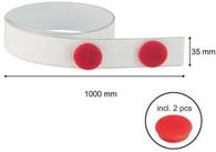 FRANKEN Begrenzungsmagnetband FRANKEN Magnetband wei&szlig;