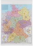 FRANKEN Wandtafel PLZ- Karte Deutschland beschreibbar 1:750.000 97 cmx137 cm