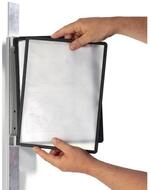DURABLE Tafel Wandhalter 5 Sichttafeln schwarz m.Profi 5 Sichttafeln