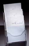 Sigel Zeitungsst&auml;nder Tisch-Prospekthalter acrylic, mit 3 F&auml;chern, glasklar,...
