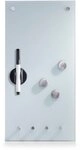 Zeller Present Magnettafel Glas, mit Schl&uuml;sselhaken