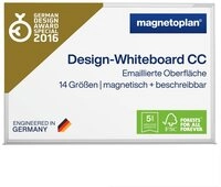 magnetoplan&reg; Anzeigetafel Wei&szlig;wand/Schreibtafel CC emailliert - magnetisch -...