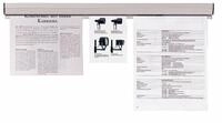 FRANKEN Tafel Papierklemmschiene 100cm x 4cm grau