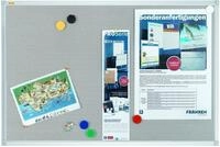 FRANKEN Pinnwand Textiltafel Pin'n'Mag X-tra!Line 90x60cm grau