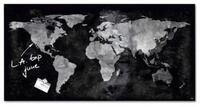 Sigel Magnettafel Glas-Magnettafel artverum&reg; 91,0 x 46,0 cm World-Map