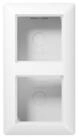 JUNG Jung AP-Kappe 2-fach aws angeformter Rahmen AS 582 A WW Installationskabel
