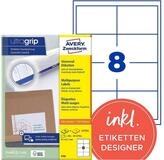 Avery Zweckform Etiketten 4782, 240 St&uuml;ck, Universal (97x67,7 mm),...