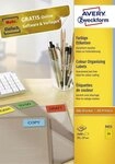 Avery Zweckform Etikett 3451 3451 Etiketten - 70 x 37 mm gelb 2.400...