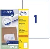 Avery Zweckform Etiketten Universal-Etiketten ultragrip 200x297 mm VE=100...