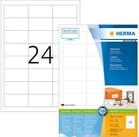 HERMA Etikettenpapier Herma Etiketten permanent haftend 64,6 x 33,8 mm weiss PREMIUM