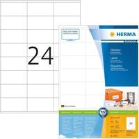 HERMA Etiketten Etiketten wei&szlig; 70x36mm Premium A4 VE=4800 St&uuml;ck