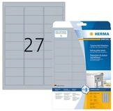 HERMA Etiketten HERMA Etiketten Typenschild grau 63,5x29,6mm 25 Blatt 675 St&uuml;ck