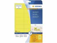 HERMA Foto-Hülle HERMA Etiketten A4 neon-gelb 63,5x29,6 mm Papier 540 St.