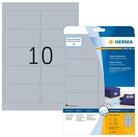 HERMA Etikett Herma Etiketten permanent haftend 96 x 50,8 mm Folie silber