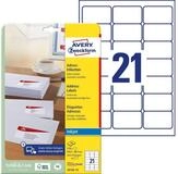 Avery Zweckform Etiketten Adress-Etiketten 63,5x38,1 mm DP INTERNETMARKE 10 Blatt/210
