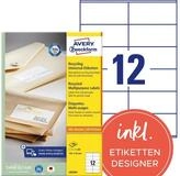 Avery Zweckform Etikett Avery Zweckform Etikett RC LR3424 105x48mm ws 1200St