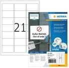 HERMA Etikettenpapier Herma Etiketten f&uuml;r Adressen abl&ouml;sbar 63,5 x 38,1 mm weiss