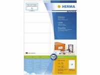 HERMA Whiteboard Marker HERMA Etiketten Premium A4 weiß 105x42 mm Papier 1400...