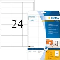HERMA Etiketten Inkjet-Etiketten wei&szlig; 66x33,8mm Special A4 VE=600 St&uuml;ck