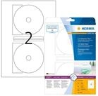 HERMA Etikettenpapier Herma Etiketten f&uuml;r CD Maxi permanent haftend &Oslash;...