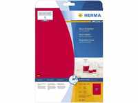 HERMA HERMA Etiketten A4 neon-rot 63,5x29,6 mm Papier matt 540 St. Wischbezug