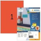 HERMA Etikettenpapier Herma Etiketten permanent haftend 210 x 297 mm rot 100 Bl...