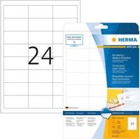 HERMA Etiketten Etiketten wei&szlig; Korrektur/Abdeckband 64,6x33,8mm Special A4