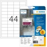 HERMA Etikett Etiketten strapazierf&auml;hig A4 48.3x25.4 mm wei&szlig; stark haftend...