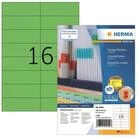 HERMA Etikettenpapier Herma Etiketten permanent haftend 105 x 37 mm gr&uuml;n 100 Bl 1600