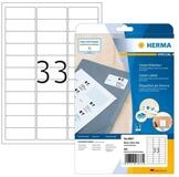 HERMA Etikett HERMA Inkjet-Etiketten A4 63.5x25.4 mm wei&szlig; Papier matt 825 St.