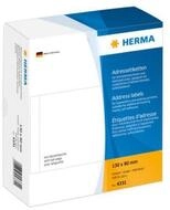 HERMA Etiketten Adressetiketten einzeln wei&szlig; 130x80 mm Papier 500 St.