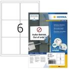 HERMA Etikettenpapier Herma Etiketten f&uuml;r Adressen abl&ouml;sbar 99,1 x 93,1 mm...