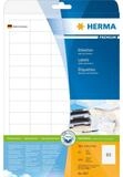 HERMA Etiketten HERMA Etiketten permanent wei&szlig; 38,1x21,2mm 25 Blatt 1625 St&uuml;ck