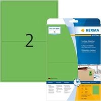 HERMA Etiketten Etiketten gr&uuml;n 199,6x143,5mm Special A4 VE=40 St&uuml;ck