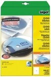 Sigel Etiketten CD-/DVD-Etiketten Inkjet/Laser/Kopier 117mm VE=50 St&uuml;ck (25...