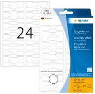 HERMA Etiketten Ringetiketten 10 x 49 mm wei&szlig; 576 St&uuml;ck permanent haftend,...