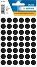 HERMA Moderationskoffer Herma Farbpunkte permanent haftend &Oslash; 13 mm schwarz 240...